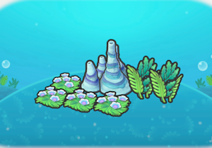 搖曳的花圃與海藻