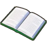 翻開的書