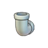 Iron Pipe Upward Curve